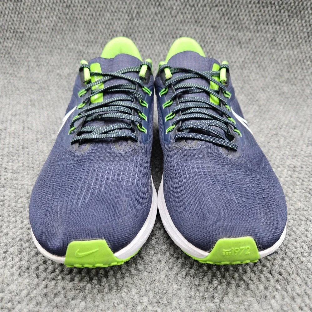 Nike Mens 13 Blue Air Zoom Pegasus 39 Seattle Seahawks NFL Running Shoes Sneaker